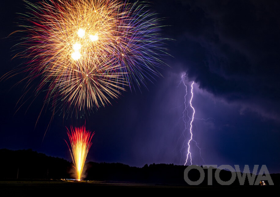 The 16th 雷写真コンテスト受賞作品 Fine Work -Fireworks and lightning-